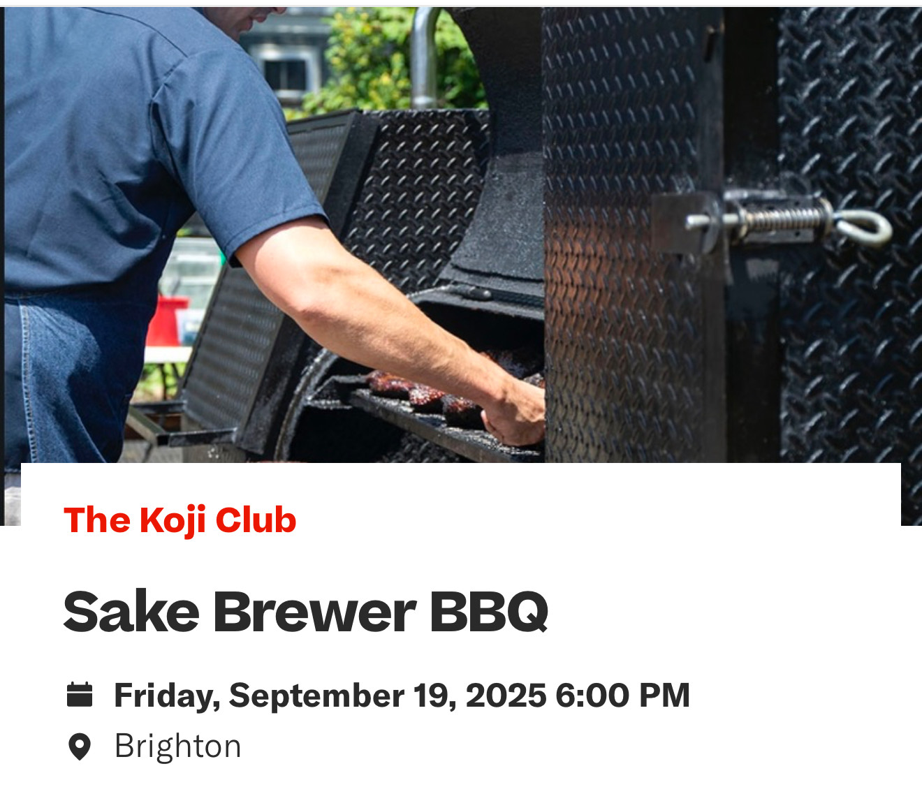 Sake Brewer BBQ