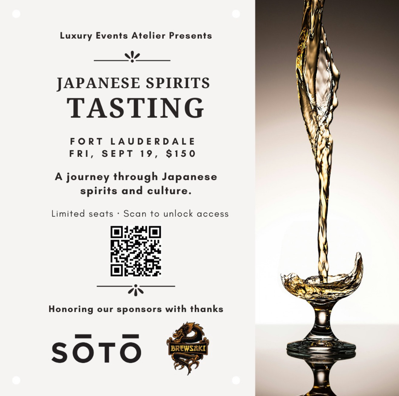 Japanese Spirits Tasting