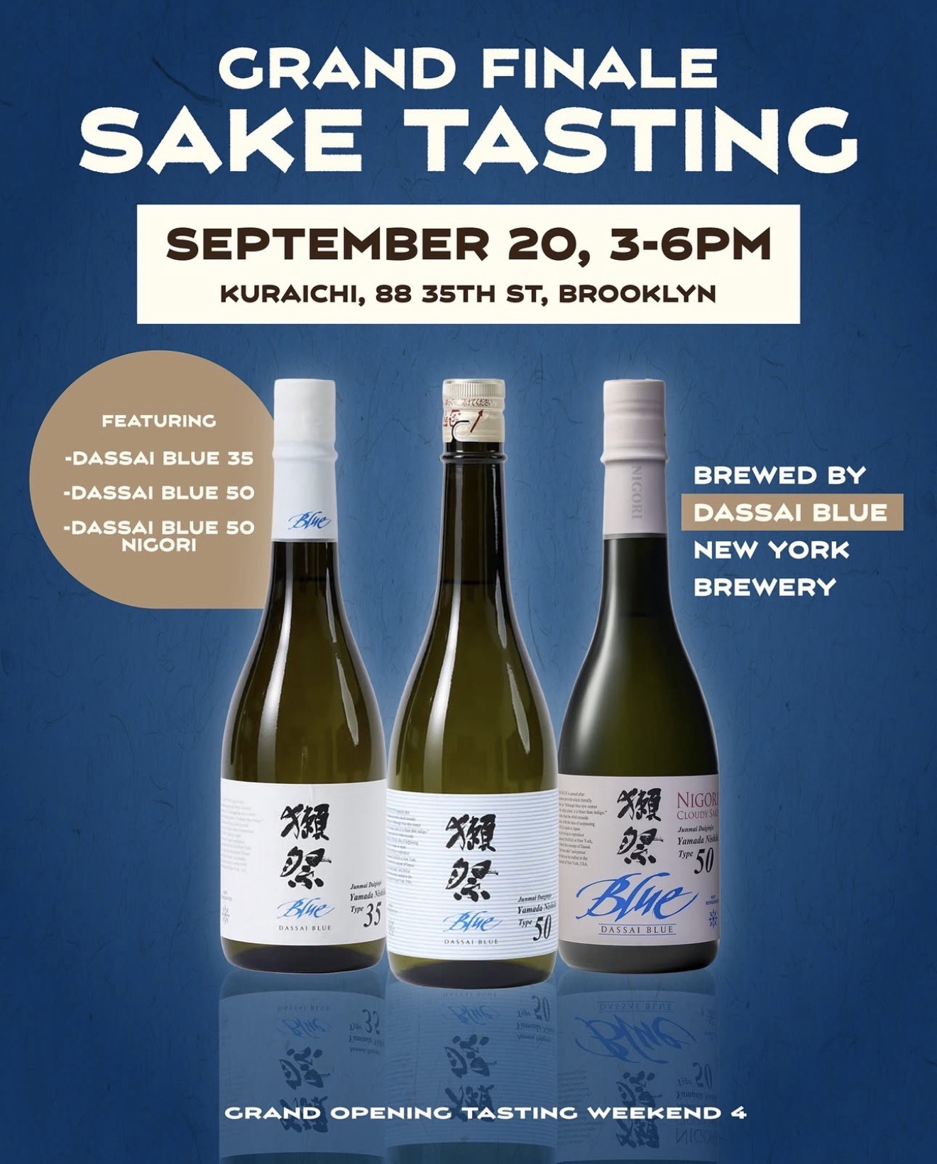 Grand Finale Sake Tasting