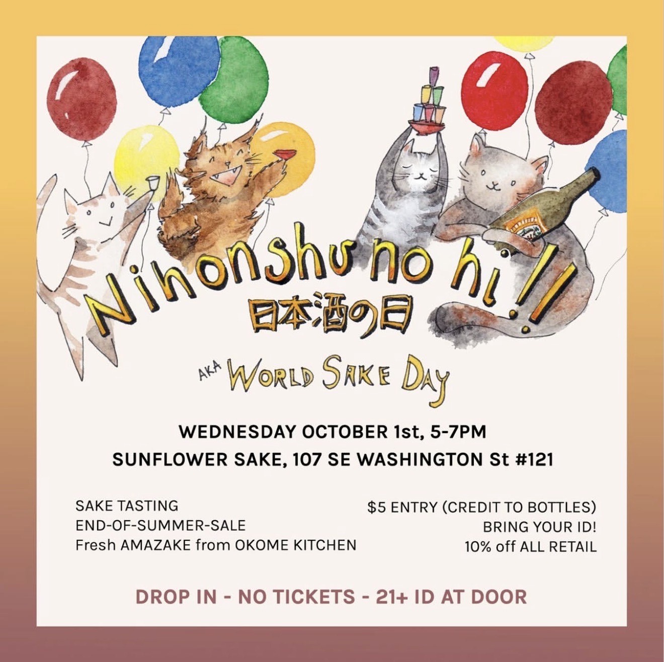 Nihonshu no hi (World Sake Day)