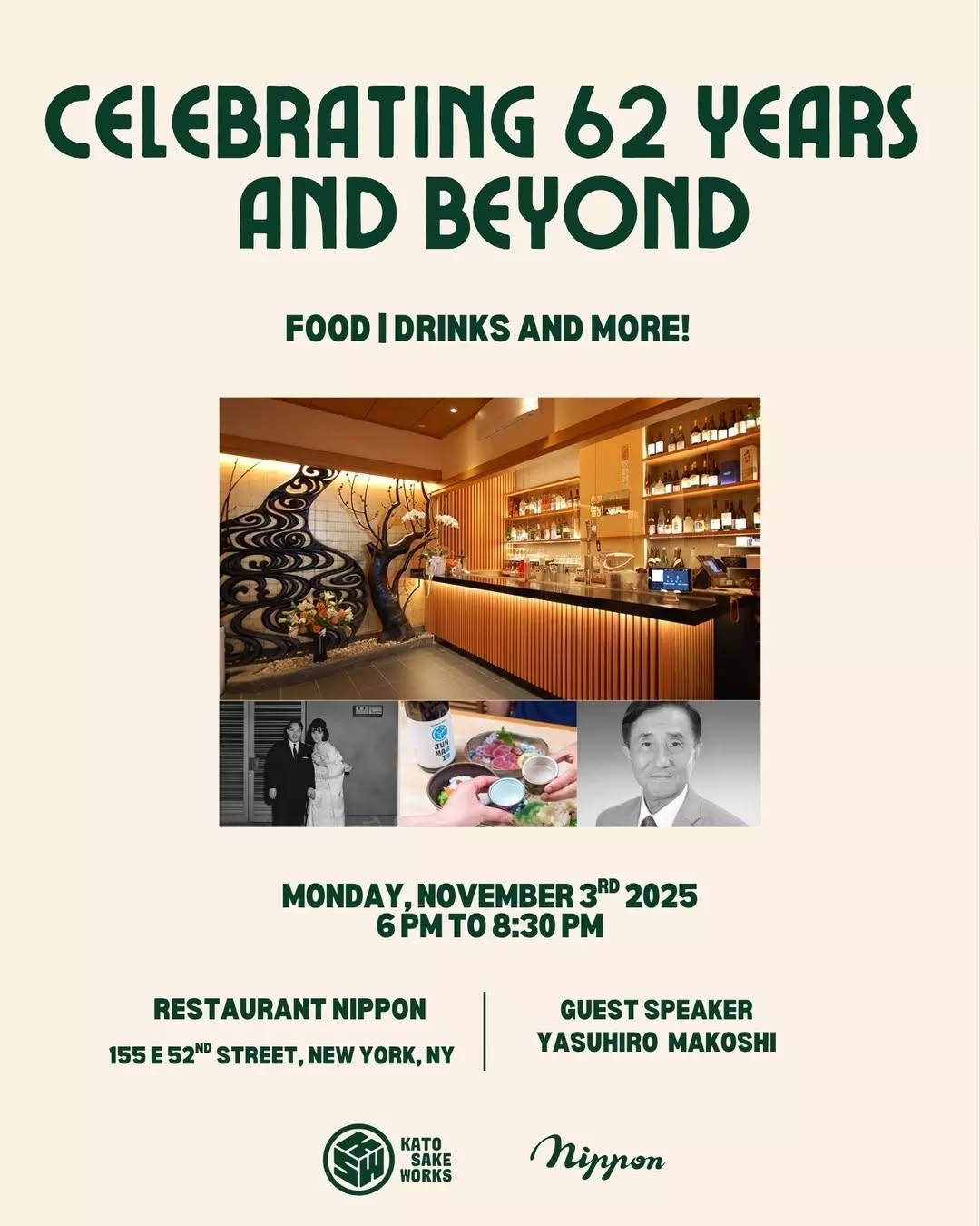 Restaurant Nippon 62nd Anniversary Celebration