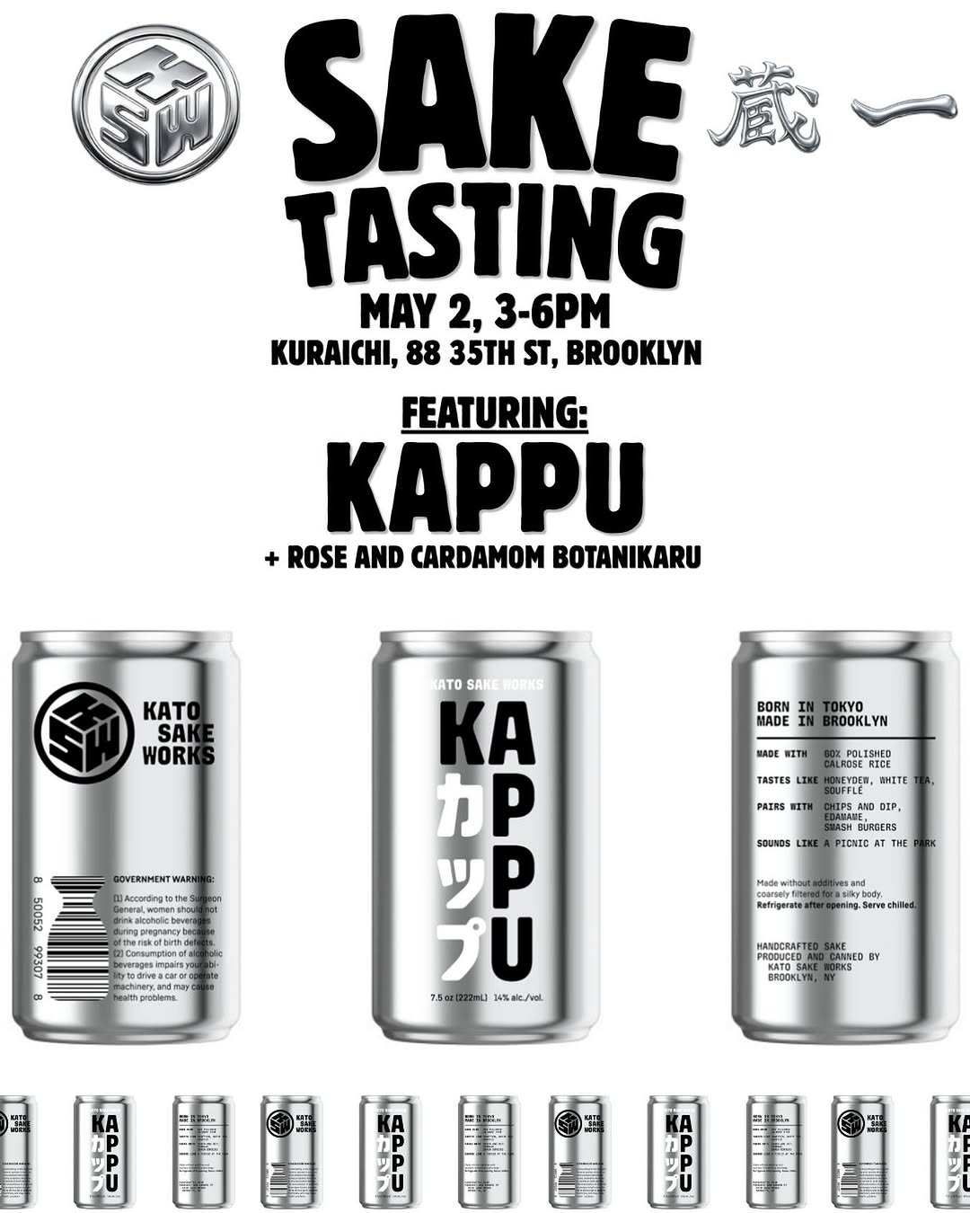 Kato Sake Works Sake Tasting at Kuraichi