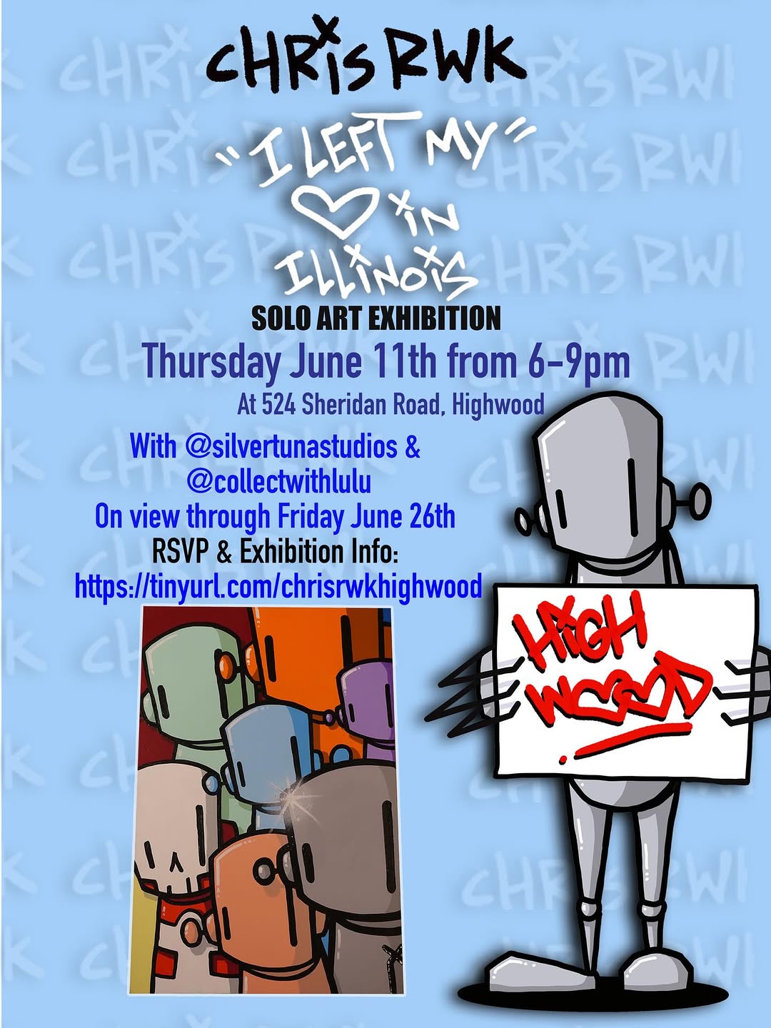 I Left My Heart in Illinois – Chris RWK Solo Art Exhibition