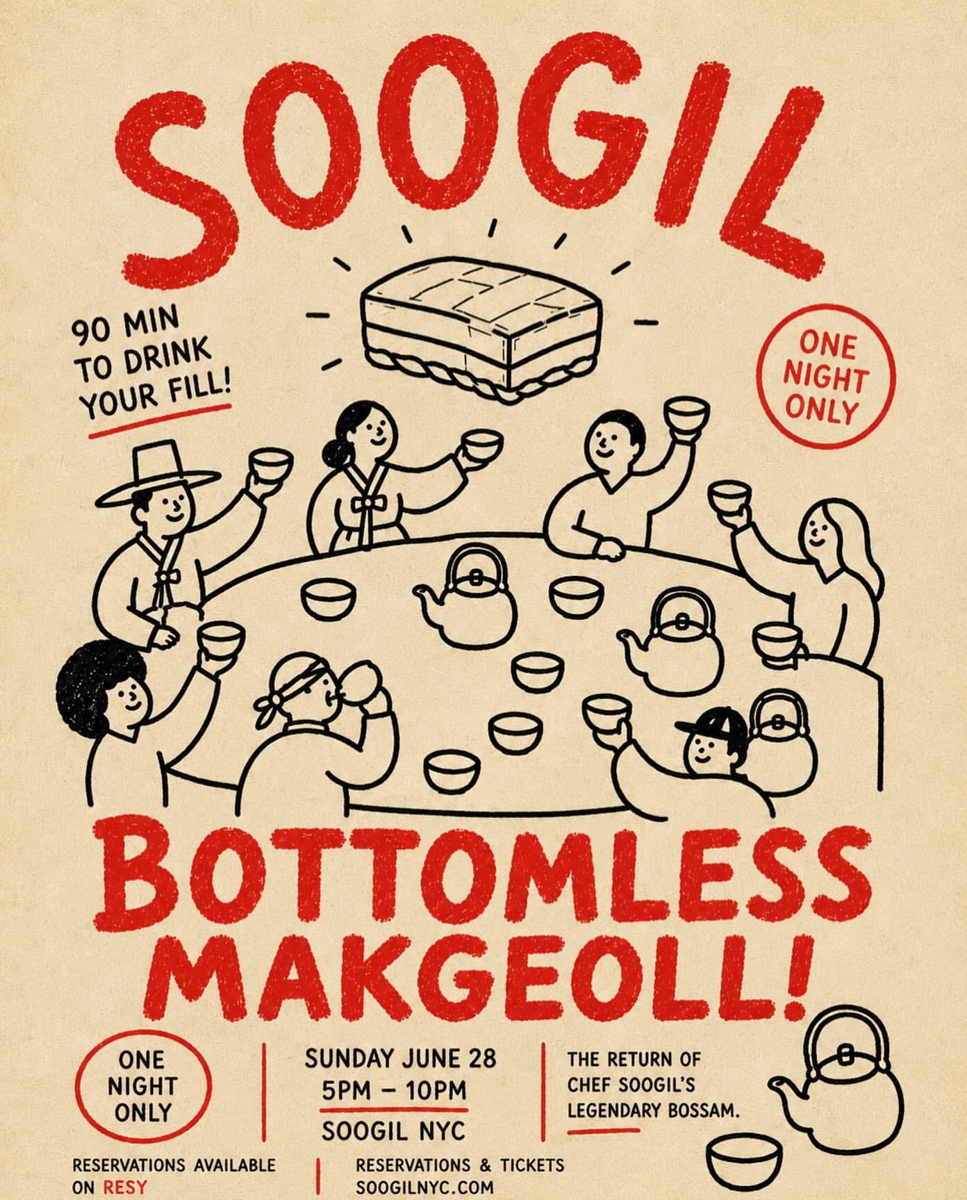 SOOGIL × HANA Makgeolli: Bottomless Makgeolli Night