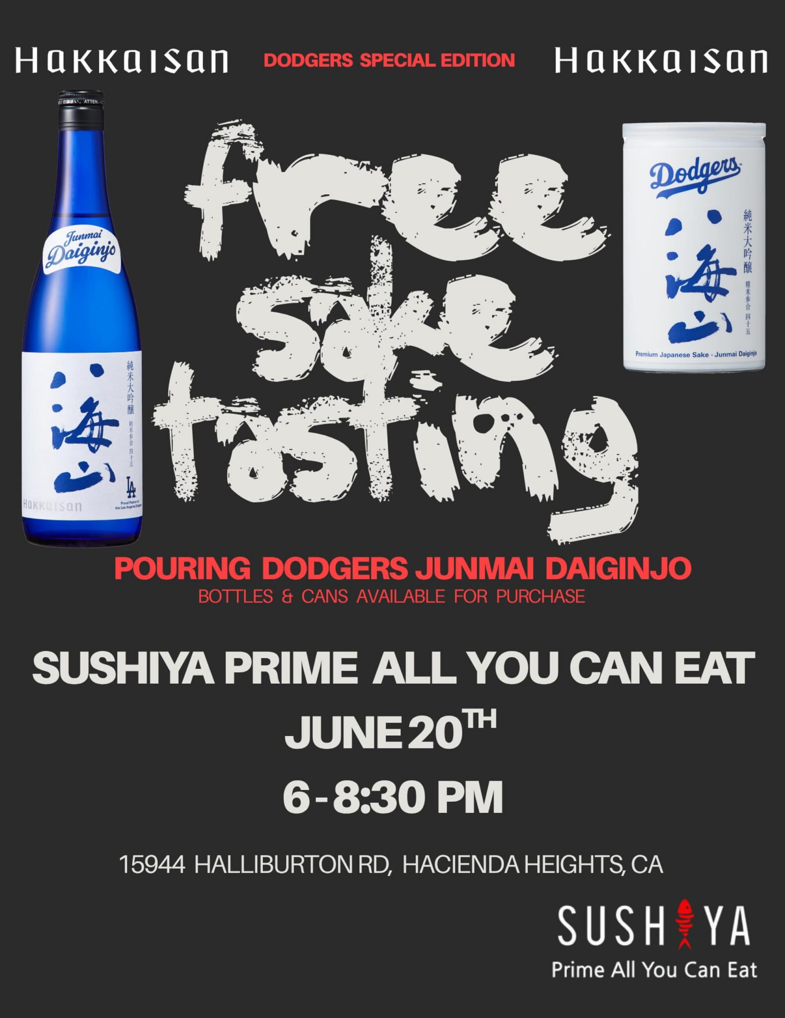 Dodgers Special Edition Free Sake Tasting