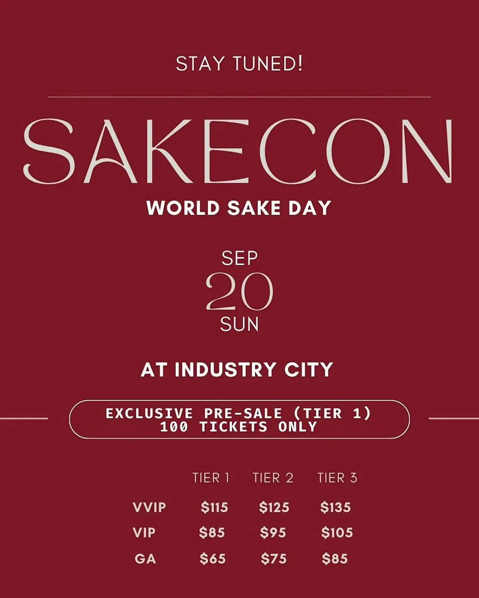 SAKE-CON : World Sake Day