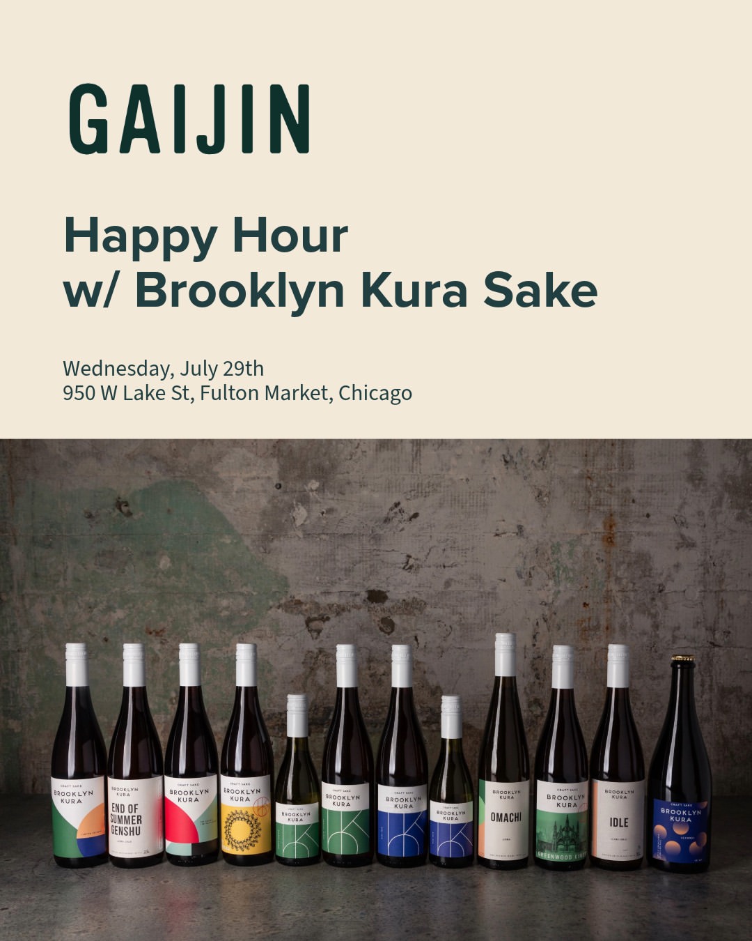 Happy Hour with Brooklyn Kura Sake