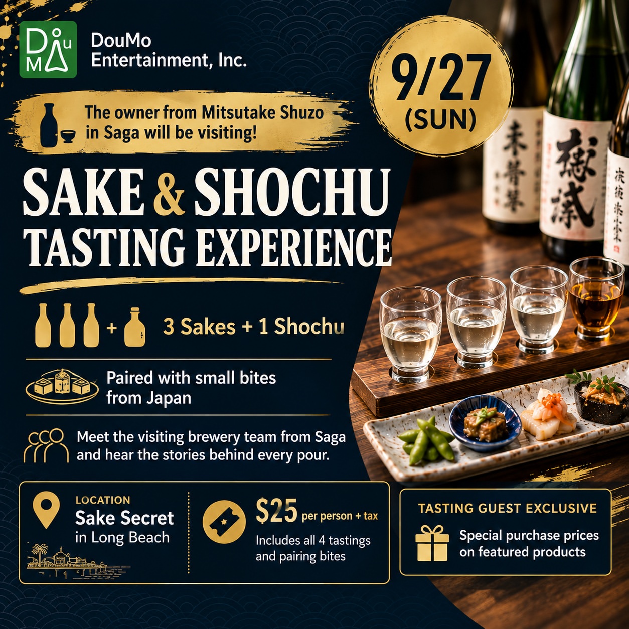 Sake & Shochu Tasting Experience